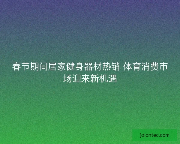 春节期间居家健身器材热销 体育消费市场迎来新机遇